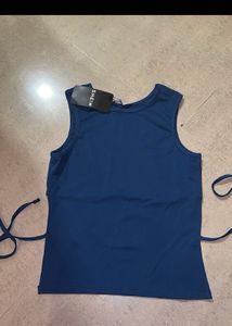 SHEIN Sleek Teal Sleeveless Top