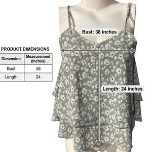 Floral Tiered Camisole Top