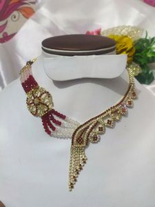Segment Crystal Ad Necklace