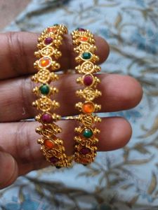 Traditional Indian Bangles with Stones