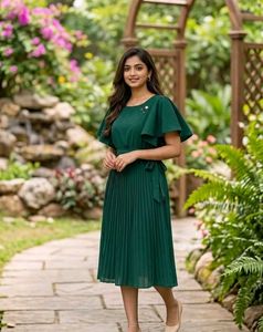 Gorgeous Deep Green Birthday Frock