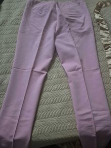 Vero Moda Pastel Pink Formal Straight Fit Trousers