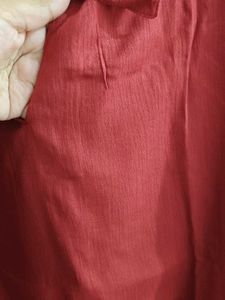Maroon High low pattern kurta top
