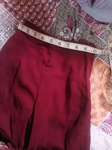 Maroon Embellished Kurta Set