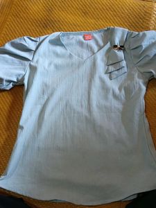 Cute Light Blue Top with Bow