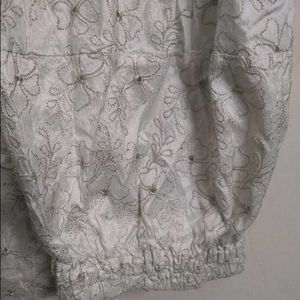 Fully Embroidered Churidar Pajami