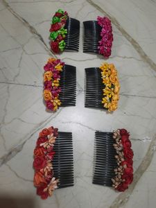 Floral Hair Comb Set