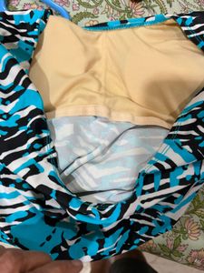Blue Swim Dress with built in shorts - XL