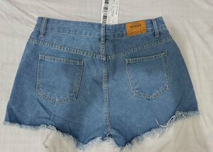 NewMe Distressed Denim Korean Style S