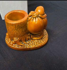 Laughing Buddha Pen Holder