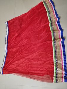 Net Lehenga Material 3 Pcs Available