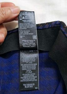M&amp;S Blue Mix Houndstooth Mini Skirt