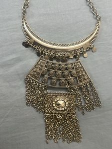 Necklace Set - Silver and Red