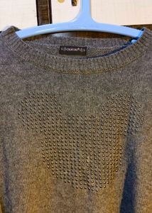 Cozy Grey Knit Sweater