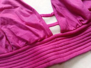 🎀Hot Pink Strappy Halter Top