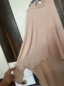 Elegant Nude Jilbab Set