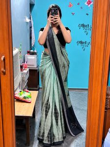 Elegant Mint Green Saree