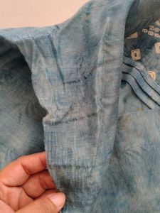 Embellished Teal Kurta XXL
