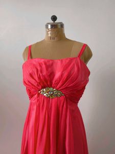 Elegant Coral Gown