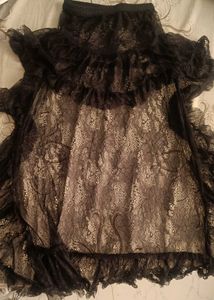Black Lace skirt with dlit