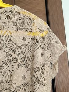 Net Jumpsuit With Bottons In Front To Open