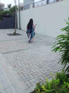 Patchwork shirt abaya