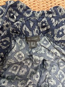 Women's Navy Blue Patterned Shorts