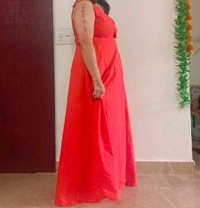 Vibrant Red Maxi Dress