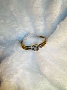 Elegant Gold &amp; Crystal Bangle Bracelet