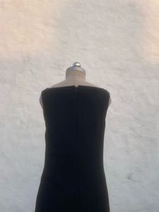 Elegant Black Cowl Neck Dress