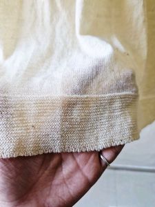 Cream Ribbed Longline Cardigan