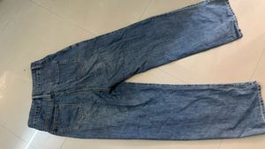 Womens Blue Wash Denim Jeans