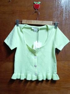 Cute Light Green crop top
