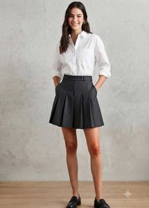 Pleated Mini Skirt