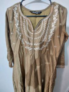 Embroidered Silk Kurta