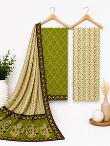 Mayur branded - parrot green Ikkat