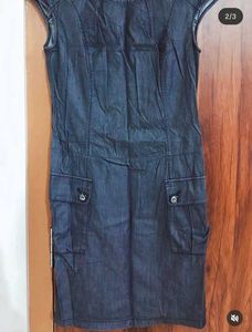 Denim Cargo Dress
