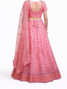 Designer Sabhyasachi Concept Pink Lehnga - Size S