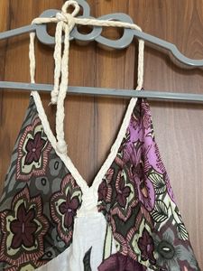 Bohemian Floral Print Halter Top