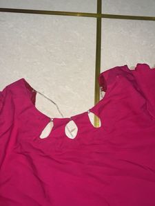 Magenta Kurta Set with Pants