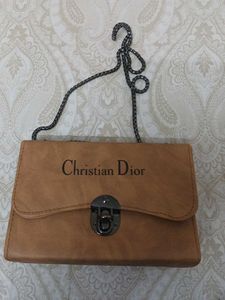 Christian Dior Brown Clutch Bag