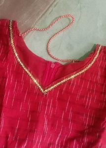 Red Ethnic Kurta