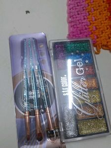 Glitter Gel Palette &amp; Brush Set