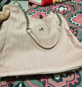 Stylish Pink Textured Tote Bag 🩷