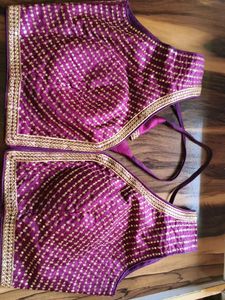 Stunning Sequined Purple Blouse