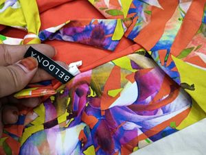 Vibrant 💚 big size .Floral Print Bikini Bottom