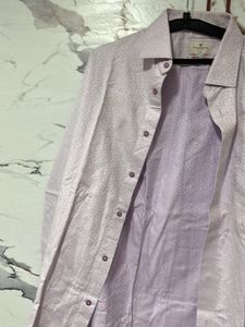 Blackberry’s Men's Light Purple Printed Shir
