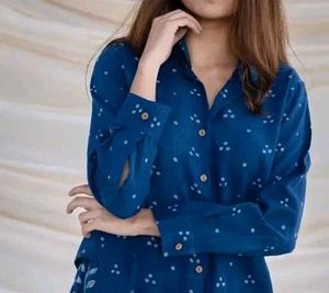 Blue Printed Kurta