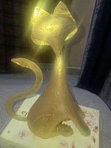 Golden Cat Showpiece from Dubai