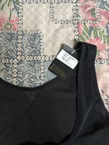 Black Lace Trimmed Shapewear Tank